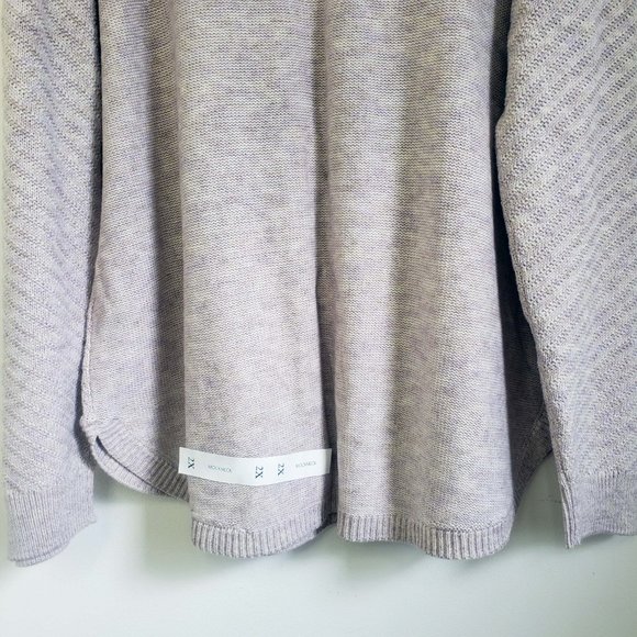 Sonoma Women's Creamy Pink Knit V Neck Long Sleeve Shirt Top Blouse Sweater - Picture 9 of 13